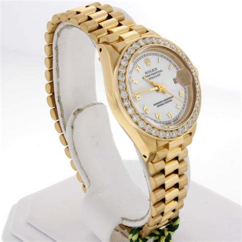 rolex datejust automatic full gold with diamond|rolex datejust yellow gold price.